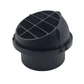 HYXUAN Compatible with 75mm Car Heater Ducting Warm Air Vent Outlet 360 Degrees Rotatable Black