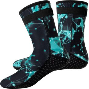YDQUANI Wetsuit Socks 3mm Neoprene Diving Socks Thermal Anti-slip Scuba Socks Water Booties for Swimming Water Sports