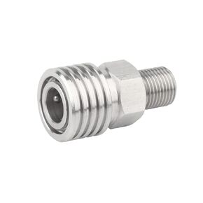 Manloney LLC Universal Foster Quick-Disconnect 1/8 BSPP Male PCP Paintball HPA Tank Air Refill Adapter Fittings (1/8 BSPP Male to 8mm Female - ST)