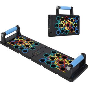 لوح رفع 9 في 1، معدات تمرين منزلية، نظام قضيب تمرين رياضي متعدد الوظائف، أرضية اللياقة البدنية، تمرين عضلات الصدر، معدات احترافية لحرق الدهون، ذراع تدريب القوة in Kuwait