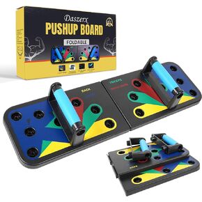 DASZERX® Push Up Board, 9 In 1 Push Up Handles For Floor, Multi-Function Push Up Bars, DASZERX Pushup Board for Floor, Fitness Strength & Exercise Training Equipment for Home Workout