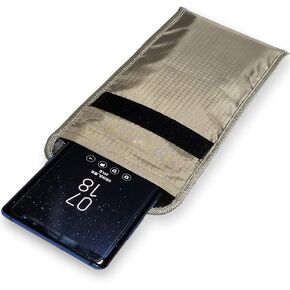 Security Pouch - Cell Phone Anti-Tracking Anti-Spying GPS RFID Signal Blocking Bag Shielding Pouch Wallet Case for Cell Phone Privacy Protection