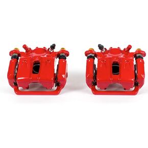 Power Stop Rear S6026 Pair of High-Temp Red Powder Coated Calipers