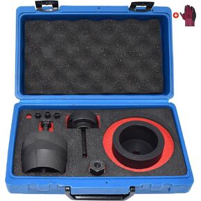 Crankshaft Front Oil Seal Installer & Removal Kit, Compatible With BMW N40 N42 N45 N46 N52 N53 N54, With Carrying Case & Gloves