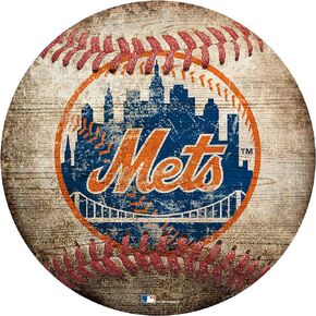Mets 12" Baseball Shaped Sign