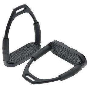 إنكلترا ركاب السلامة المرنة لركوب الخيل Bendy Irons S. Steel Black 4.75 in Kuwait