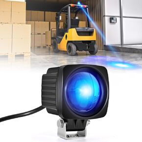 New Square LED Forklift Safety Lights Blue DC 12-100V Forklift Backup Lights 10W Warehouse Pedestrian Warning Spotlight in Kuwait