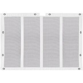 Belmor BS-75619-1 White Bug Screen Truck Grille Cover for 1987-2018 Kenworth T800, T803