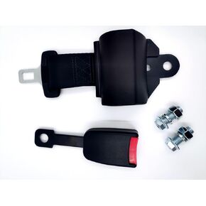 WGGDRAQQ Universal Forklift Belt and Fit Tractor Mower Buggy Retractable New Black