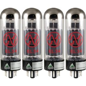 JJ EL34 Burned In Vacuum Tube, Apex Matched Quad