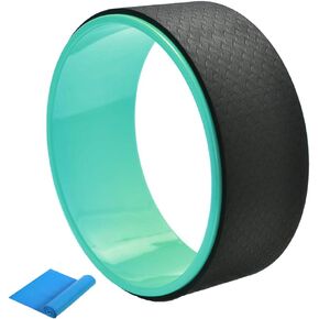 NGT Yoga Wheel 13 inch Yoga Wheel for Back Pain Strongest and Most Comfortable Dharma Yoga Prop Wheel with Free Yoga Bands