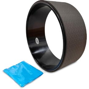 NGT Yoga Wheel 13 inch Yoga Wheel for Back Pain Strongest and Most Comfortable Dharma Yoga Prop Wheel with Free Yoga Bands