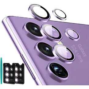 عبوة من قطعتين من Jusy لواقي عدسة الكاميرا Samsung Galaxy S24 Plus، واقيات عدسات فردية 9H، مضادة للخدش وصديقة للحافظة، غطاء عدسة شفاف عالي الدقة (أسود) in Kuwait