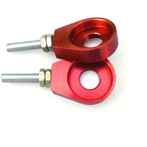 Sthus 2pcs 12mm Chain Tensioner Adjusters Fit Honda XR CRF 50 70 Bike Scooter Red