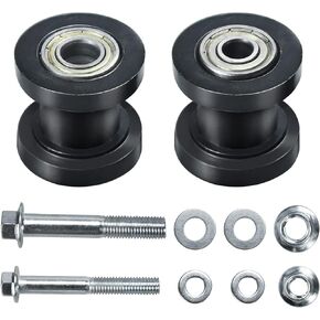 8mm 0.31" 10mm 0.39" Chain Roller Tensioner Wheel Guide for Baja DB30 Doodlebug Dirt Bug Mini Bike 110cc 125cc 140cc 150cc SSR XR125 CRF50 KLX110 Dirt Pit Trail Bike ATV Quad Motorcycle Black