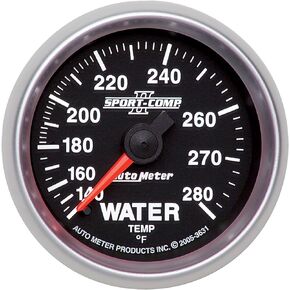 Auto Meter 3631 Sport Comp II Mechanical Water Temperature Gauge