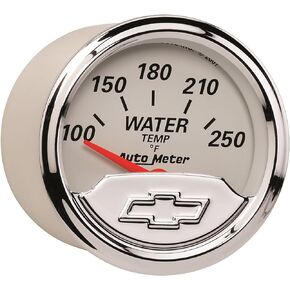Auto Meter 1337-00408 Chevy Vintage 2-1/16" Electric Water Temperature Gauge (100-250 Degree F, 52.4mm)