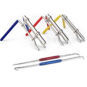 Hydraulic Seal Installation Tool Kit, Hydraulic Cylinder Piston Repair Seal Tools, U-Cup Rod Seal Installation Tool Kits, Upgraded Seal Twistor Install Tool Set with Pick and Hook Set 5 Pcs