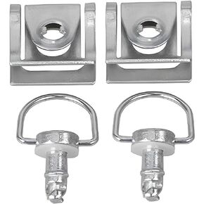 Motorcycle 1/4 turn Quick Release Fasteners Fairing Bolts Studs Quarter Turn + Clips Fits for honda yamaha Suzuki kawasaki ducati aprilia ktm Race Fairings (2 Pack) (Size-1)