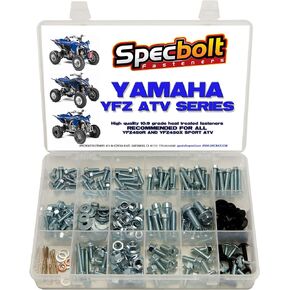 Specbolt Fasteners 250pc Premier-Pack Bolt Kit: Yamaha - YFZ 450 YFZ450 ATV for Maintenance Upkeep & Restoration OEM ATV Quad