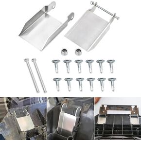 New Upgraded Front Storage Lid Replacement Hinge Kit Compatible with Polaris Sportsman 450 570 850 2015-2017 Aluminum Bracket with Bolts and Screws