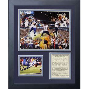 Legends Never Die 2014 Seattle Seahawks Super Bowl XLVIII Champions Framed Photo Collage, 11x14-Inch