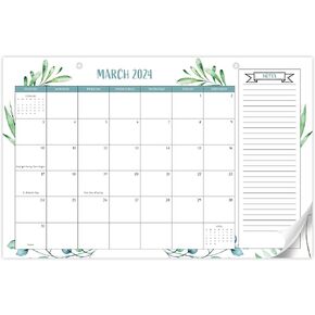 Aesthetic 2024-2025 Desk Calendar - Runs From January 2024 Until July 2025 - The Perfect Desktop/Wall Calendar 17"x11" for Easy Organizing in Saudi Arabia
