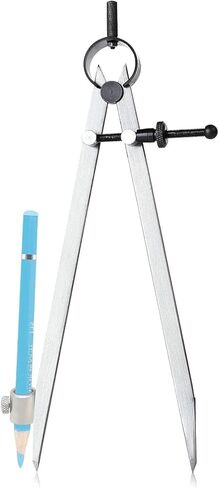 Compass for Geometry, Compass for Woodworking, 16 inch Precision Woodworking Compass with Wing Divider and Pencil Holder, Large Compass for Geometry, Woodworking Compass, Drafting, Drawing Compass in Kuwait