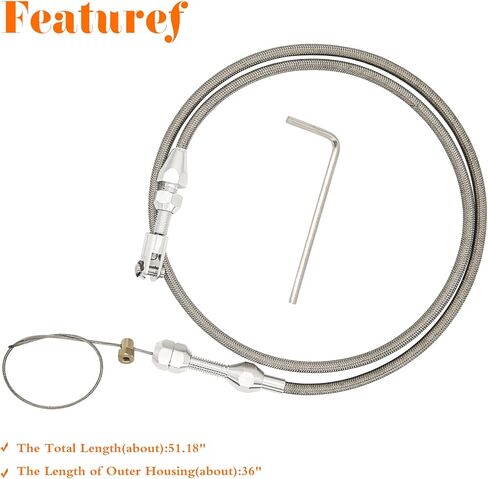 طقم كابل خانق مضفر 36 بوصة-Ls1 كابل خانق متوافق مع محرك 97-07 شيفروليه/97-04 شيفروليه/تشيفي Ls1 4.8L 5.3L 5.7L 6.0L in Kuwait