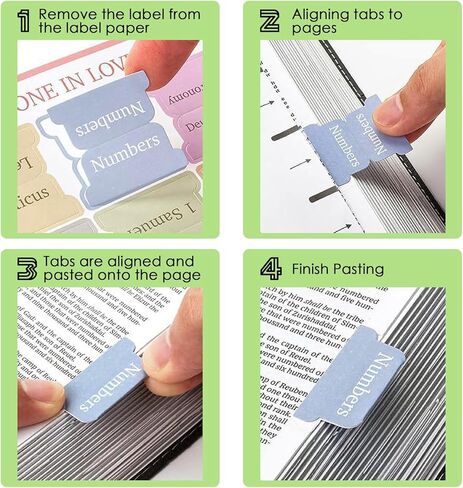 Bible Tabs for Women and Man, Bible Book Tabs, 75 Tabs, Laminated Bible Tabs, Boho/Morandi/Sunset Shades Theme Bible Study Supplies, Easy to Read and Apply Bible Index Tabs (Sunset Shades) in Kuwait