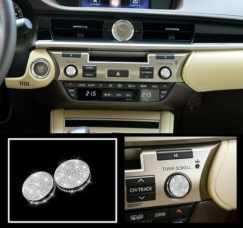 Crystal Clock Cover Diamond Outer Ring Compatible with Lexus NX2015-2017 NX200 NX300 F Sport AWD FWD in Saudi Arabia