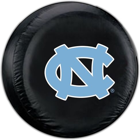 Fremont Die NCAA North Carolina Black Spare Tire Cover, One Size, Multicolor in Saudi Arabia