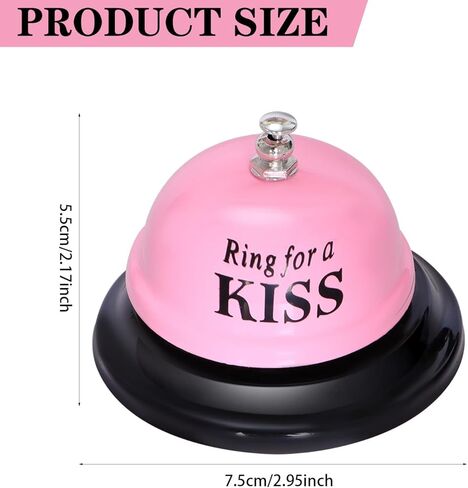 Desk Bell Call Bell Service Bell Desk Bells for Service Front Desk Bell for Desk, Hotels, School, Offices, Restaurant(Pink) in Kuwait