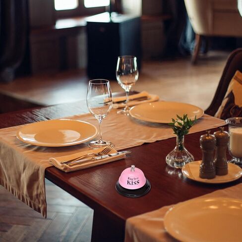 Desk Bell Call Bell Service Bell Desk Bells for Service Front Desk Bell for Desk, Hotels, School, Offices, Restaurant(Pink) in Kuwait