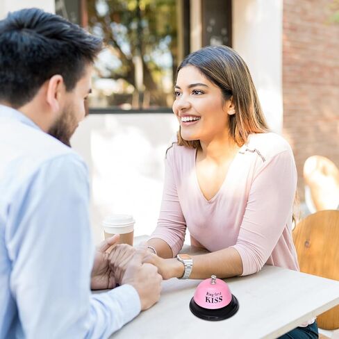 Desk Bell Call Bell Service Bell Desk Bells for Service Front Desk Bell for Desk, Hotels, School, Offices, Restaurant(Pink) in Kuwait
