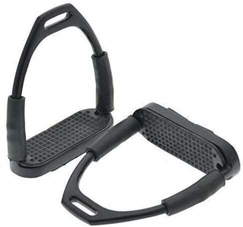 إنكلترا ركاب السلامة المرنة لركوب الخيل Bendy Irons S. Steel Black 4.75 in Kuwait