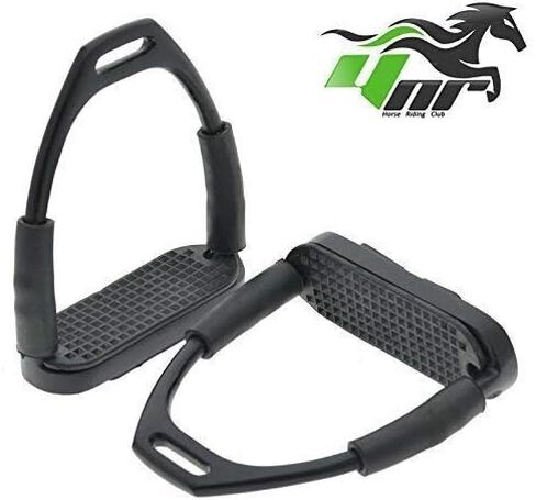 إنكلترا ركاب السلامة المرنة لركوب الخيل Bendy Irons S. Steel Black 4.75 in Kuwait