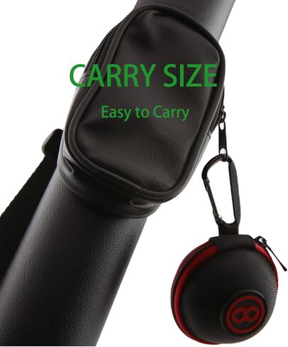 Sinsilvie Clip-on Billiard Cue Ball Case.Cue Ball Bag for Billiard Balls, Training Balls and Pool Balls.2.24in Billiard Ball Carrying Case in Kuwait