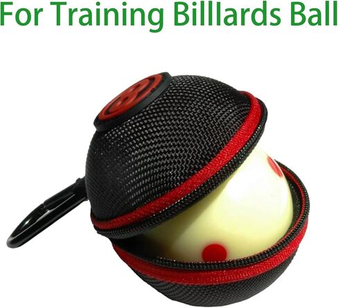 Sinsilvie Clip-on Billiard Cue Ball Case.Cue Ball Bag for Billiard Balls, Training Balls and Pool Balls.2.24in Billiard Ball Carrying Case in Kuwait