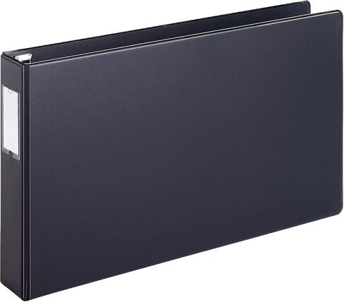 Cardinal Premier 11 x 17 3-Ring Binder, 1" Locking Slant-D Rings, Heavy-Duty Covers, 250-Sheet Capacity, Black with Spine Label (12112V4) in Saudi Arabia