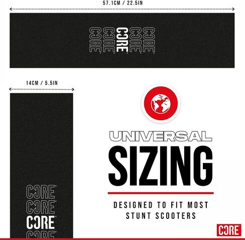 Stunt Scooter Grip Tape - Griptape for All Kids Stunt Scooters, Universal fit Multiple Designs Super Grippy Anti Slip Tape for Freestyle Kick Scooters Non-Slip Surface for Scooter - Echo Black in Saudi Arabia