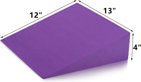 DEAYOU 2 Pack Yoga Foam Wedge, 13" EVA Foam Wedge Block for Exercise, Wrist Back Support (Purple) in Saudi Arabia