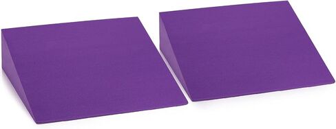 DEAYOU 2 Pack Yoga Foam Wedge, 13" EVA Foam Wedge Block for Exercise, Wrist Back Support (Purple) in Saudi Arabia