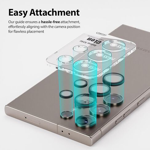 [Dome Camera Ring type] Galaxy S24 Ultra Camera Protector by Whitestone [One Touch Installation] - 2 pack compatible with Galaxy S24 Ultra in Kuwait