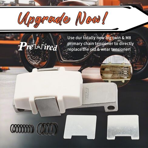 Prewired Big Twin Primary Chain Tensioner Adjuster Designed for 2007-2017 Harley Big Twin & 2006 Dyna & 2017-up Milwaukee Eight M8 Models in Saudi Arabia