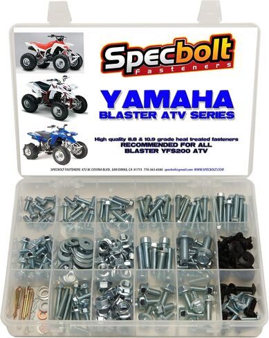 250pc Specbolt Yamaha Blaster Bolt Kit for Maintenance & Restoration OEM Spec Fasteners ATV Quad YFS200 in Saudi Arabia
