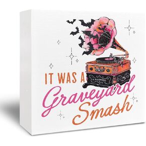 Spooky Teacher Wooden Signs - Funny Ghost Halloween Wooden Box Signs Desk Signs 5x5, Halloween Desk Decor, Funny Halloween Shelf Decor, Teacher Gifts