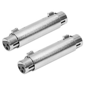 2pcs XLR Female to Female 3 Pin Female to 3 Pin Female for Microphone Mixer