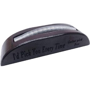 Guitar Pick Holder Guitar Pick Storage Display Ebony Wooden Guitar Picks Case Holder Organizer for Guitarist Musician Gift 170MMx48MMx42MM
