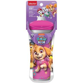 Playtex Baby Sipsters Stage 3 PAW Patrol Sippy Cups, Spill-Proof, Leak-Proof, Insulated, Glitter - Blue, 9 Oz, 1 Count